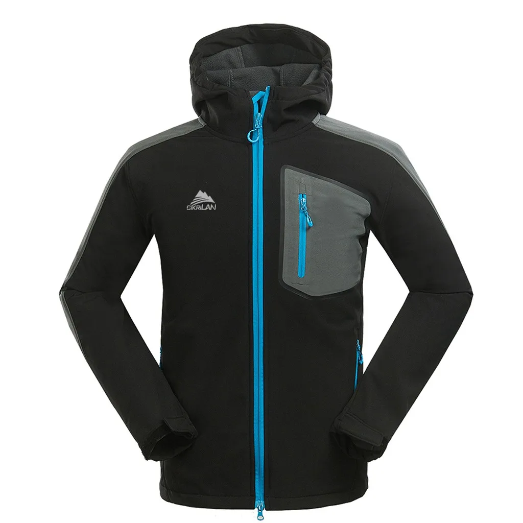 Мужская весенне осенняя водонепроницаемая куртка с капюшоном ветровки уличная