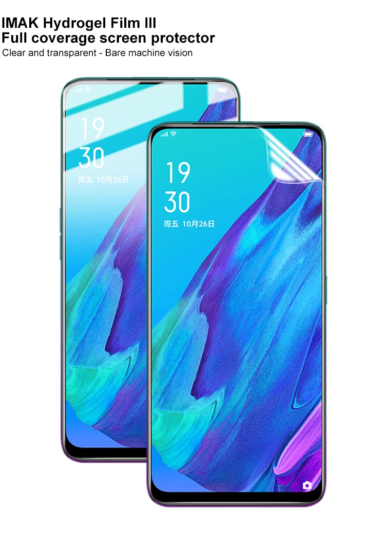 Imak Hydrogel III для OPPO Reno2 Z, 2 шт., защита для заднего экрана, передняя, задняя, полное покрытие, мягкая защитная пленка, не стекло