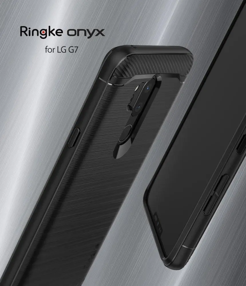 Оригинальные чехлы Ringke Onyx для телефонов LG G7 гибкий защитный чехол из ТПУ военного