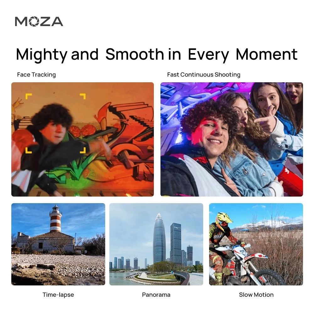 MOZA MOIN Карманная камера s 3-Axis Gimbal 4K HD встроенное управление Wi-Fi 120 широкий угол