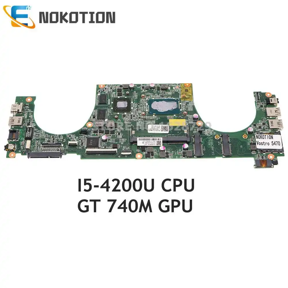 NOKOTION CN-02TK7V 02TK7V 2TK7V DAJW8CMB8E1 для DELL Vostro 5470 V5470 материнская плата ноутбука I5-4200U ЦП GT740M GPU