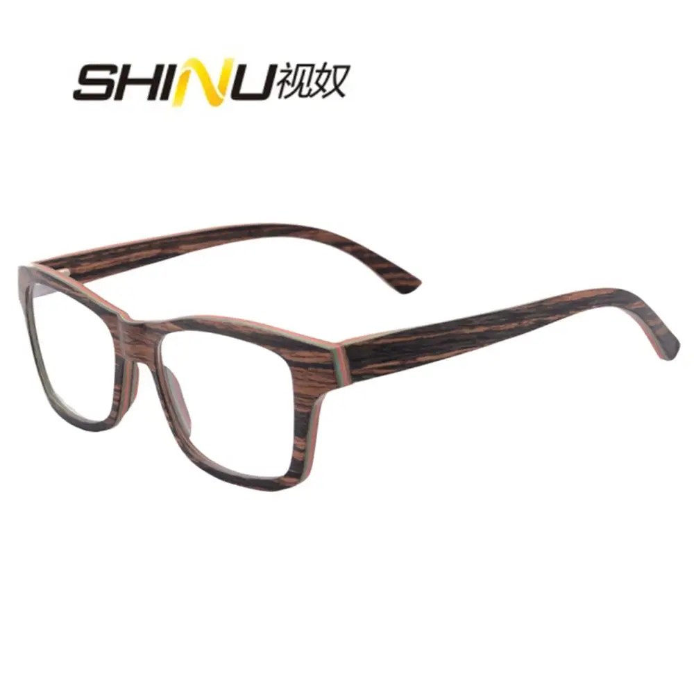 Многослойная деревянная оправа для очков мужчин и женщин 100% очки ручной работы