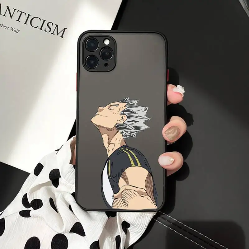 

haikyuu Poster volleyball anime Phone Cases matte transparent For iphone 7 8 11 12 plus mini x xs xr pro max cover