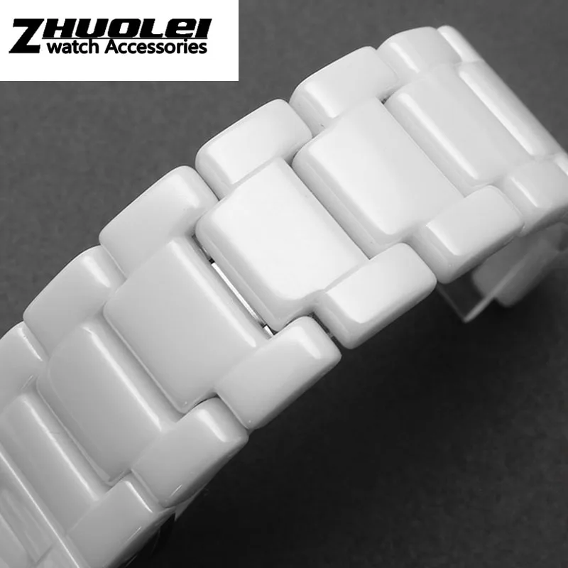 high quality Ceramic watchband for GC watches band Notched ceramic bracelet fashion | Watchbands