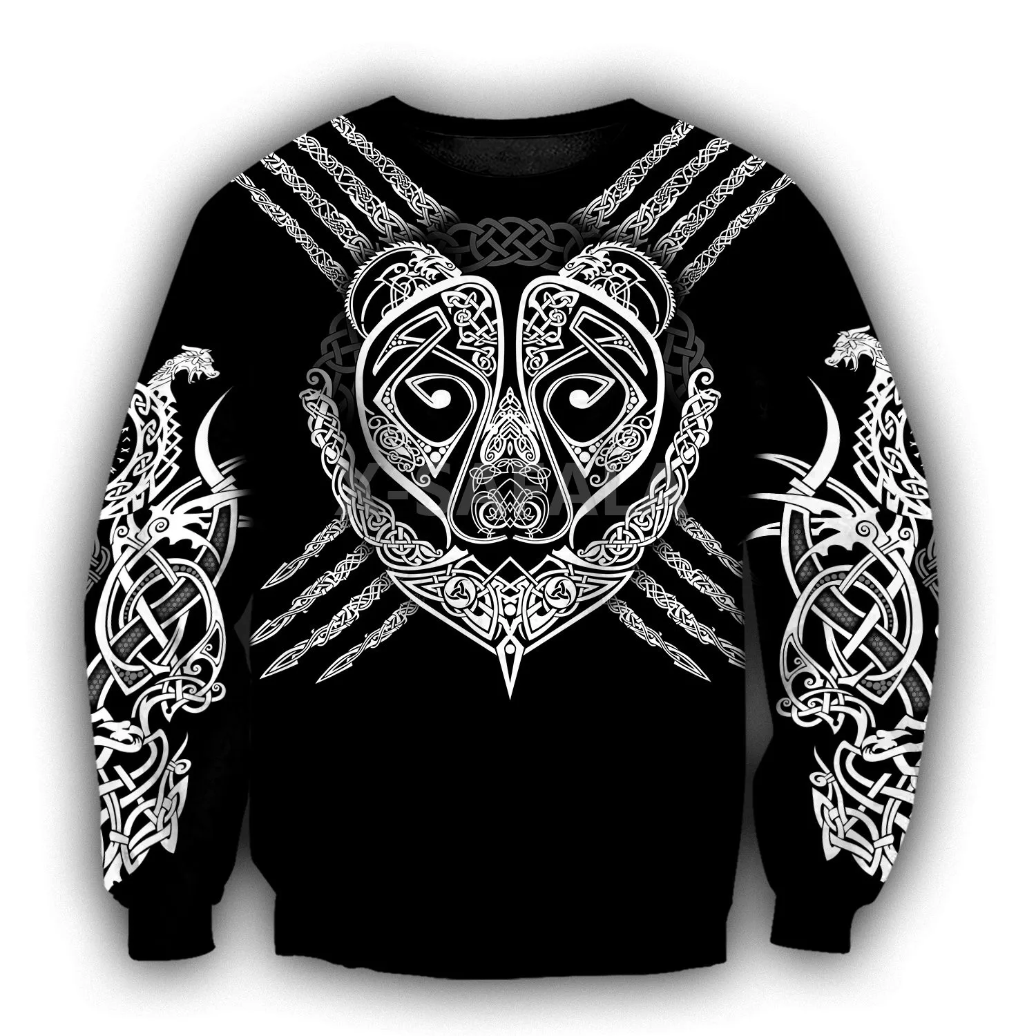 

Viking Tattoo Berserker 3D Print Size XS-7XL Hoodie Man Women Harajuku Outwear Zipper Pullover Sweatshirt Casual Unisex-5