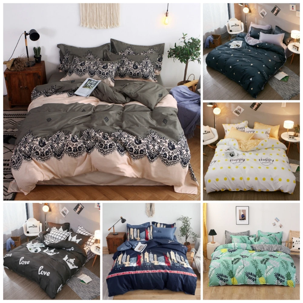 

Simple Style Bohemia Home Textile Crown Duvet Cover Pillow Case Bed Sheet Boy Kid Teen Girl Bedding Linens Set King Queen Twin