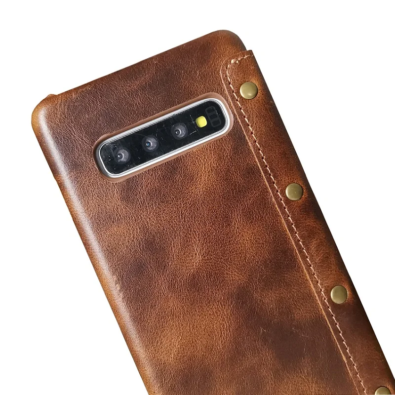 Кожаный чехол книжка Solque для Samsung Galaxy S10 Plus S10e|Бамперы| |