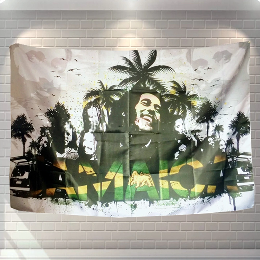 

Постер рок-группы в стиле хип-хоп Regga для пожилых, искусство, водонепроницаемая ткань, живопись, большой флаг, баннер, гобелен, настенные накл...