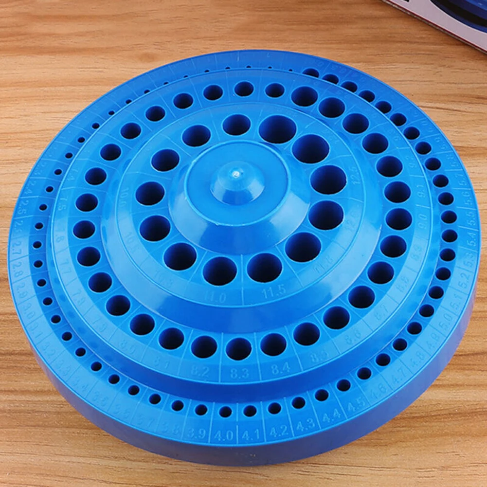 

Charm Drill Bit Storage Case Organizer Stand Box Round Shape New Useful