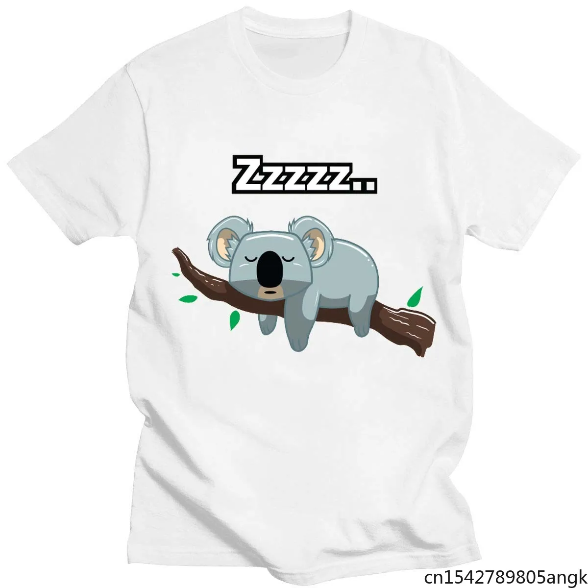 Женская футболка с коротким рукавом и принтом ленивый коала | одежда