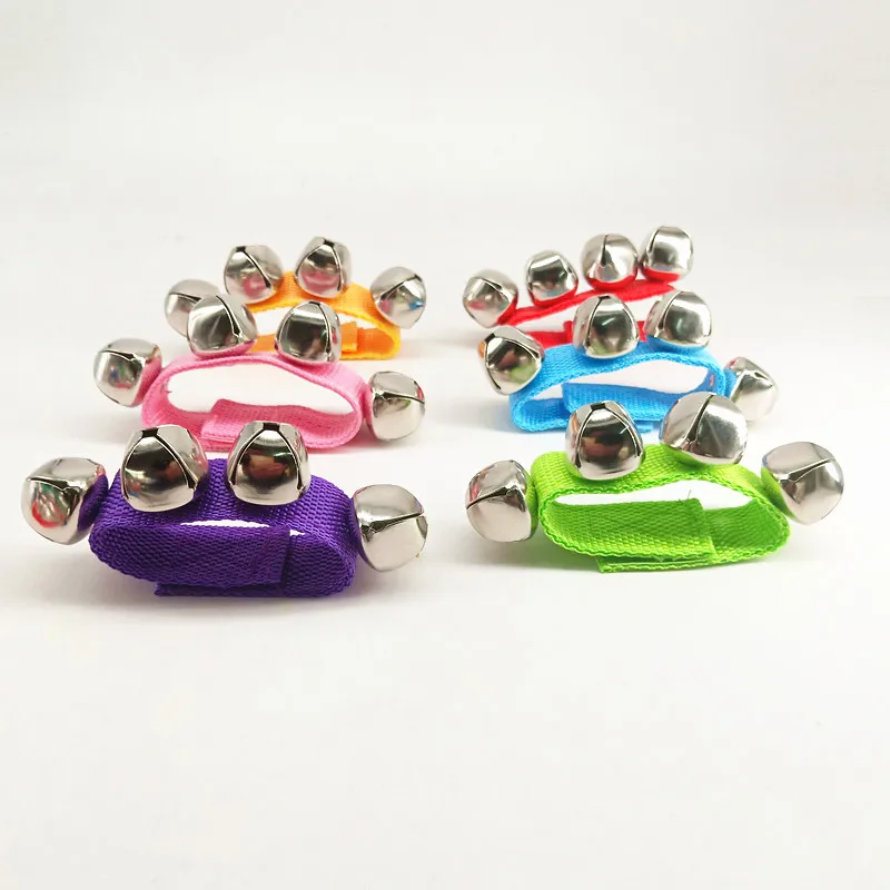 

2PCS/lot Musical Toys Hand Bell Wrist Bell Baby Kindergarten Orff Dance Props Rattle