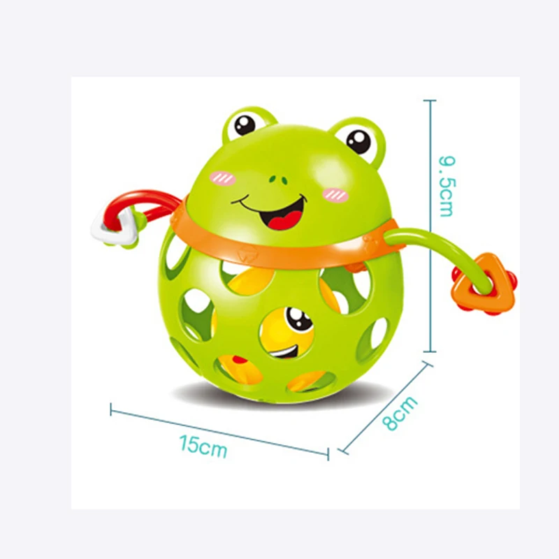 

0-12Months Baby Rattles Toy Cars Soft Plastic Baby Teether Hand Grasping Ball Toys Rattle Early Educational Hand Bell Baby Toys