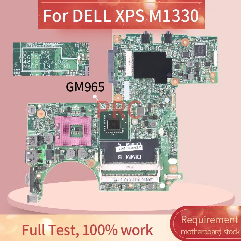 Материнская плата CN-0U942D 0U942D для ноутбука DELL XPS M1330 06253-4 GM965 DDR3 |