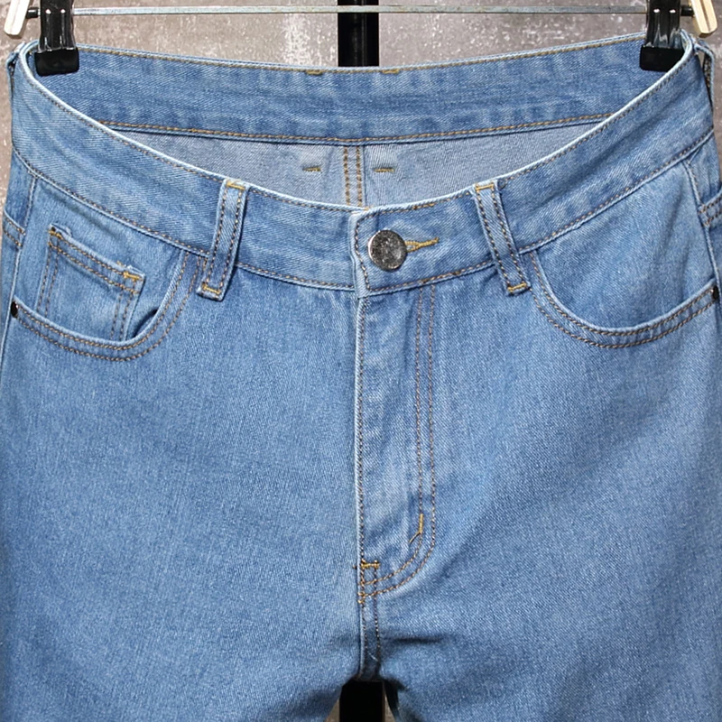 Узкие локомотивные потертые брюки рваные европейские и американские мужские