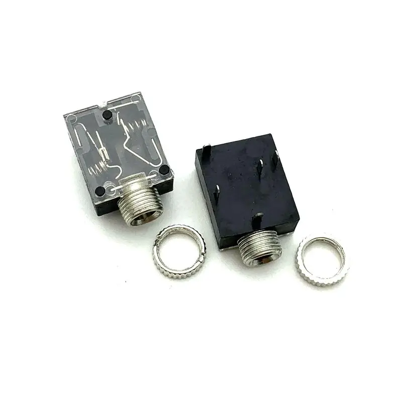 

10 шт. 5 Pin 3,5 мм стерео аудио разъем PCB панель крепление для наушников с гайкой PJ-324M Двухканальный аудио разъем