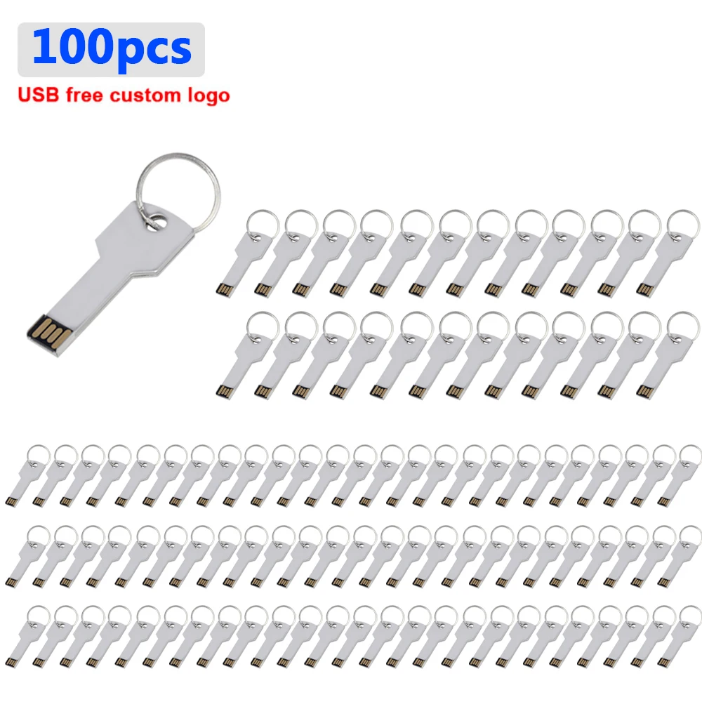 

100pcs logo free 128GB pendrive waterpoof metal High Speed usb flash drive 64GB flash memory stick 16GB usb stick 32GB 8GB 4GB