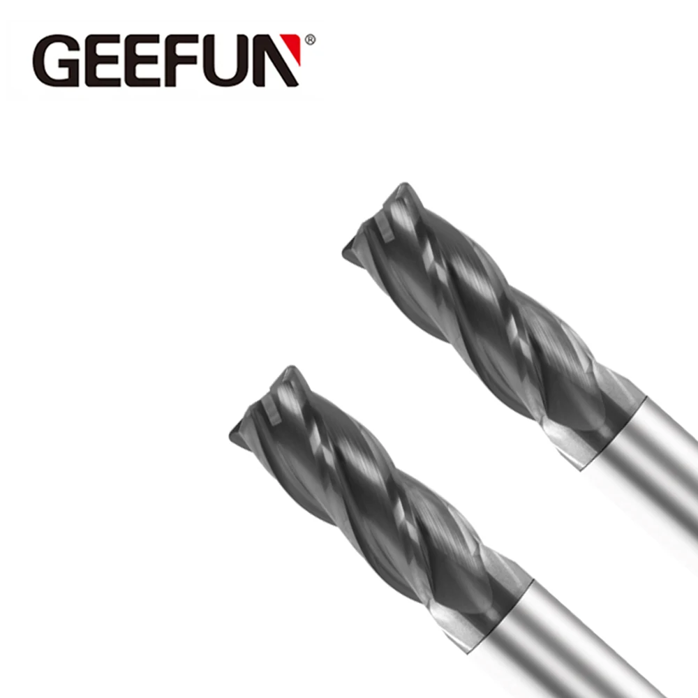 JF HRC50 NOR Tungsten Solid carbide 4Flute Straight shank Square end mill TiAlN Coated CNC Machine Tools Maching | Инструменты