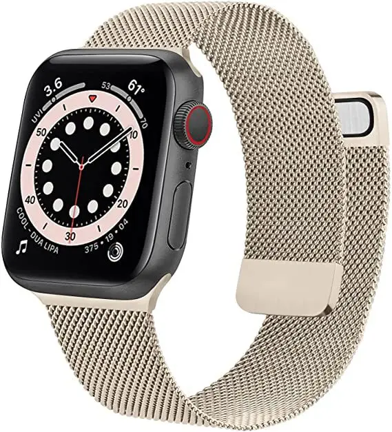 Ремешок из нержавеющей стали для Apple Watch Band 38 40 мм 42 44 спортивный браслет с