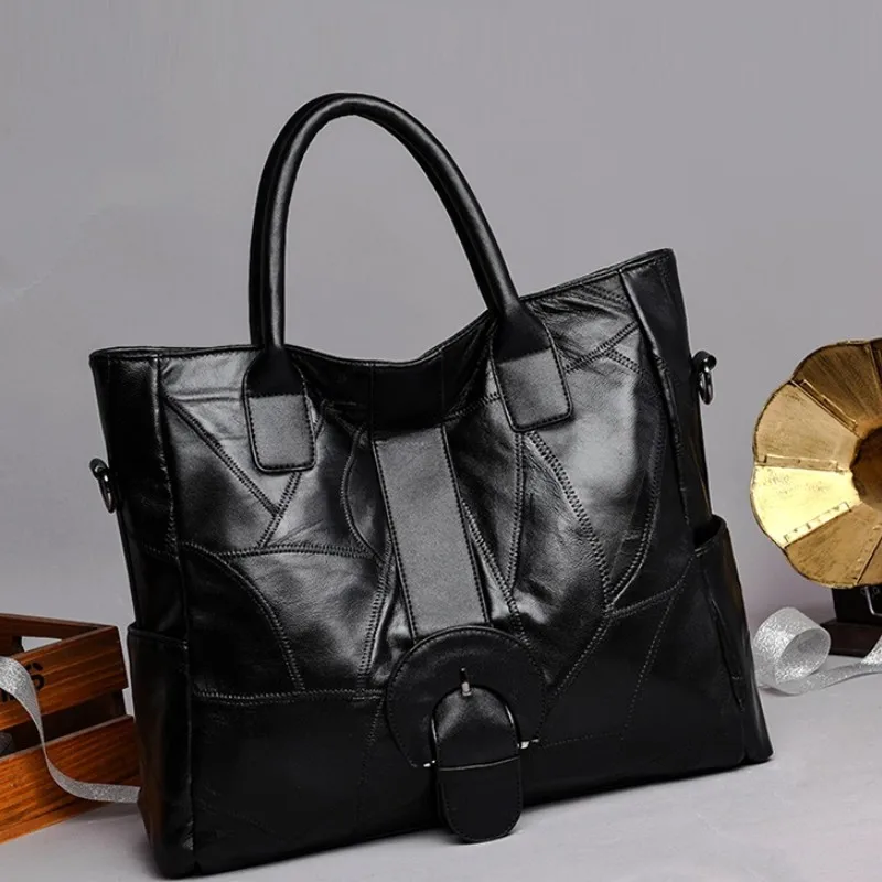 Женские сумки 2021 женские в европейском стиле черные большие через плечо удобная