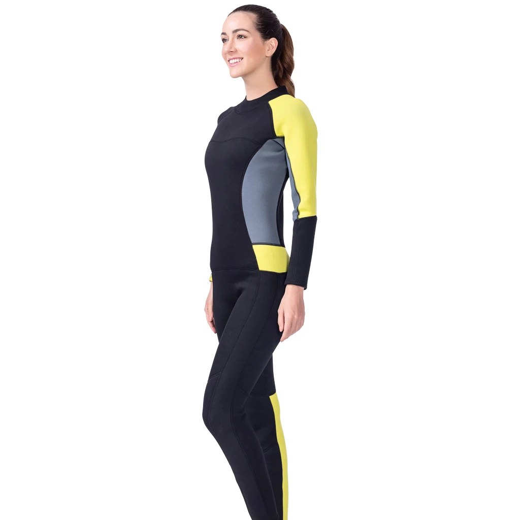 

3mm Neoprene Full Length Wetsuit Womens Full Body Diving Surf Wet Suit S-XL Swimming Wetsuits