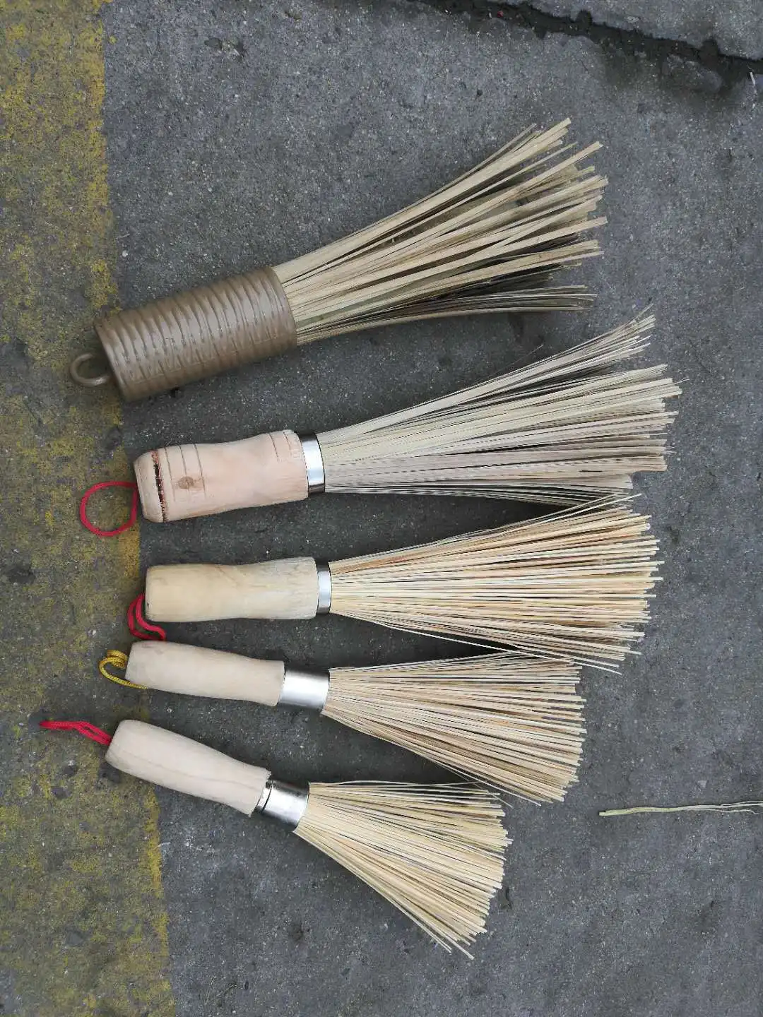 Натуральный Бамбук ручной работы антипригарное масло деревянная ручка щетка для