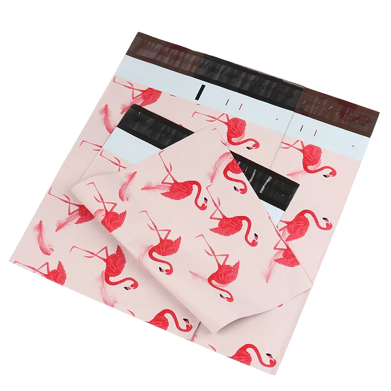 

10PCS Nieuwe Dikker Koerier Zak Flamingo Kleding Tassen Cartoon Anime Poly Mailers Self Seal Plastic Mailing Envelop Tas