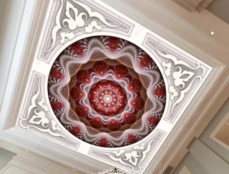 Настенные 3D обои на заказ для домашнего улучшения потолочные фрески в