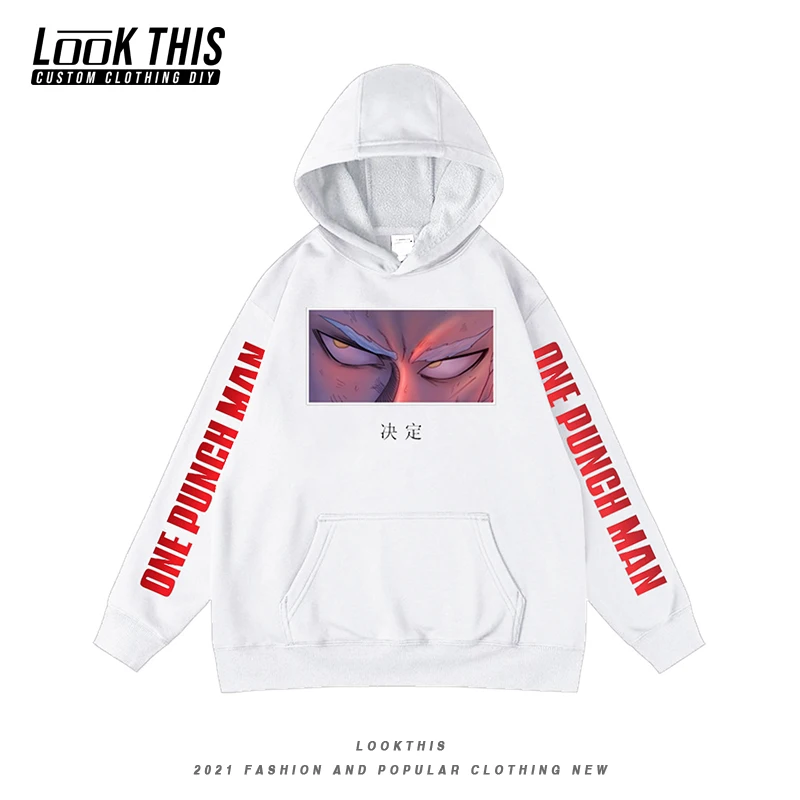 

One Punch Man Cool Hoodies Sweatshirt Pullover Children's Clothing Child Clothes Oversized Hoodie Sportswear Long Sleeve Tops