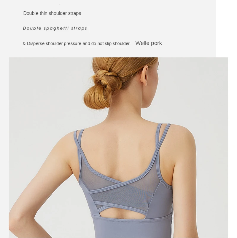 2XL Women Sports Bras Sexy Cross Beauty Back Yoga Underwear Gym Running Fitness Bras Vest Workout Sports Underwear Tops