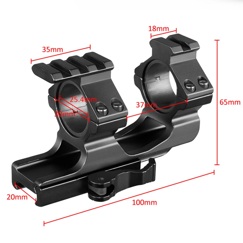 Быстросъемный цельный крепеж для прицела 1 &quot/30 мм двойное кольцо Охотничьи