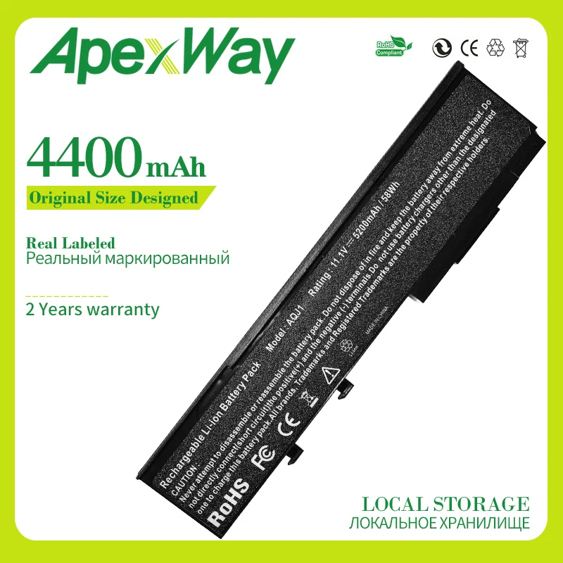 

Apexway 11.1V 4400mAh laptop battery for ACER BTP-ARJ1 Extensa 3100 4130 4220 4230 4420 TravelMate 4320 4330 4335 4520 4720 6452