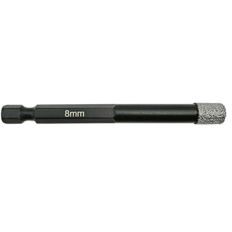 

2 Pieces 8mm Diamond Drill Bits with 1/4-Inch Hex Shank Brazed Diamond Hole Opener for Granite Marble Concrete Tile