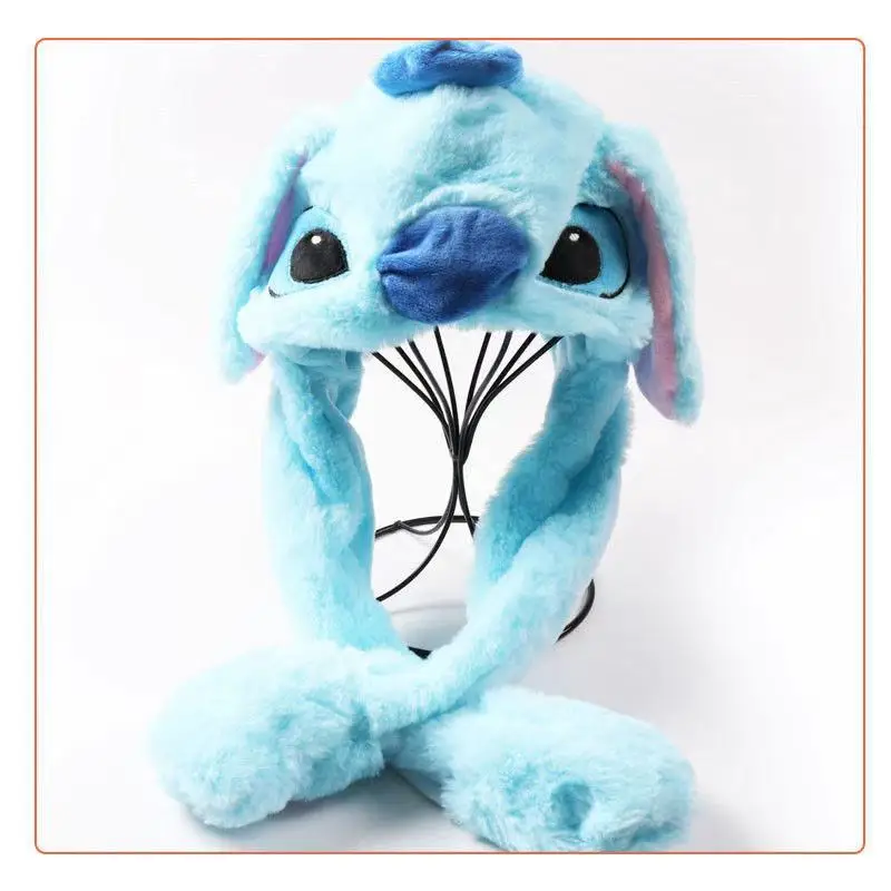 

Cute Rabbit Moving Ears Airbag Hat Soft jumping cap Funny Toy Cap Girls Plush Toy Kids Birthday Christmas Gift Ear Hat for adult