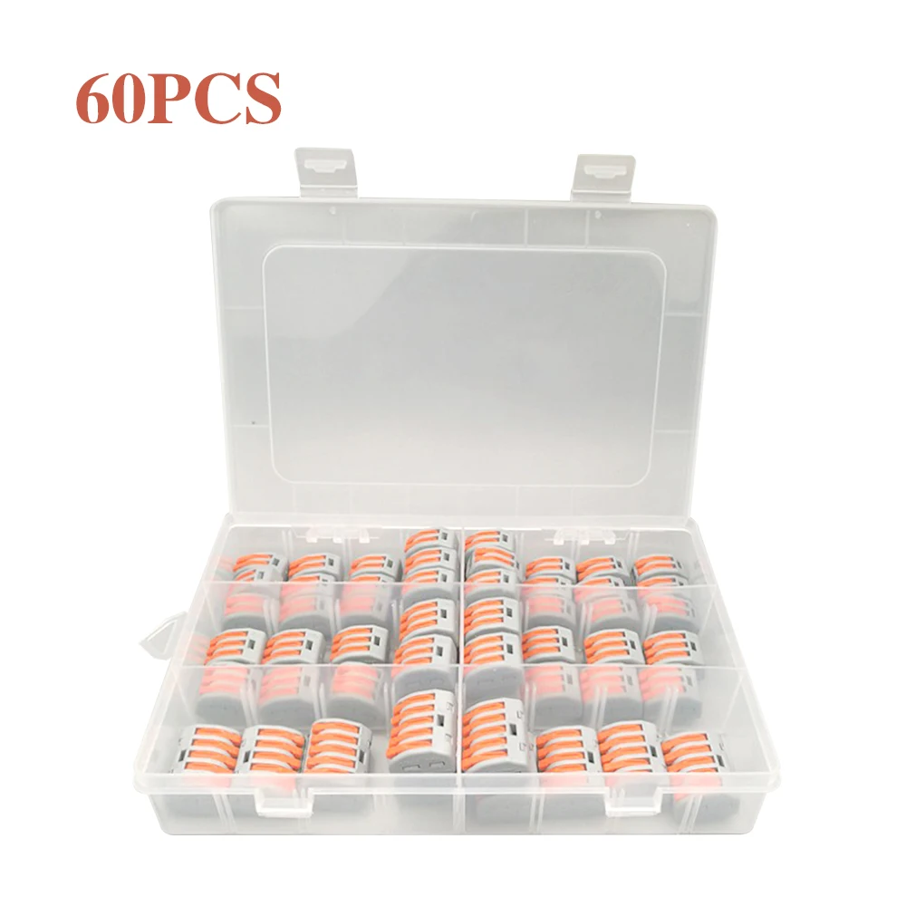 

PTC212/213/215 Box Reusable Electric Cable Quick Connector Universal Compact Terminal Plug-in0.08-4.0mm2