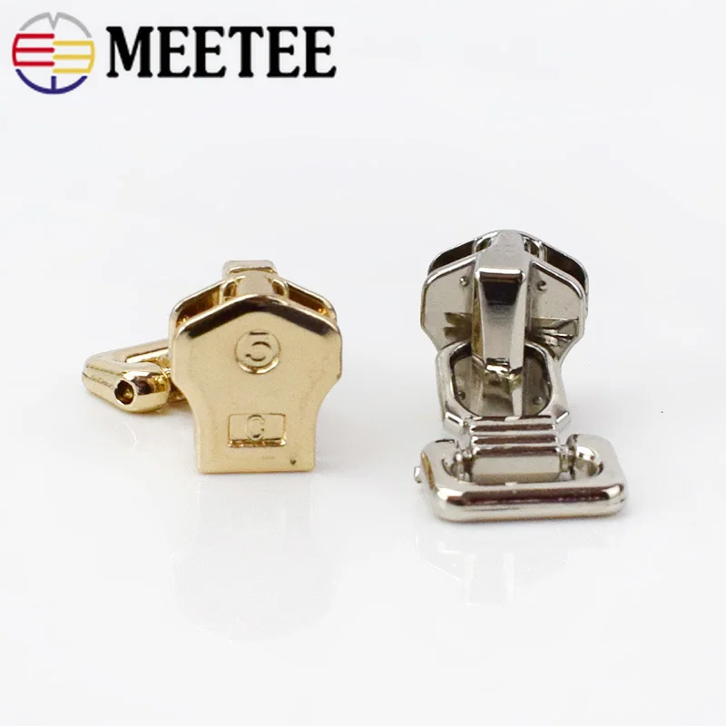 Металлическая застежка молния Meetee 5 # 10/20 шт. фиксатор головки для сумок одежды