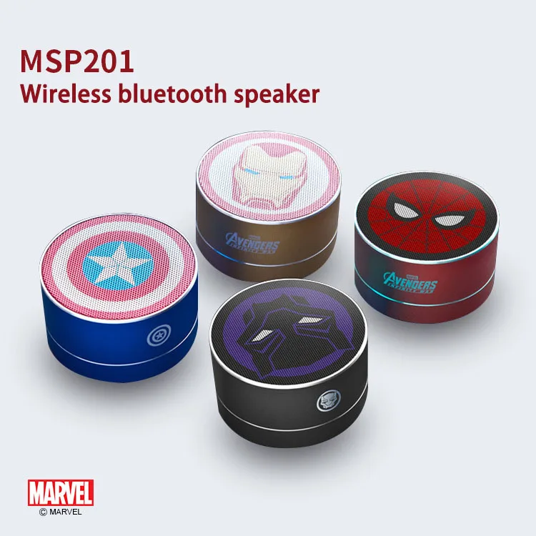 Беспроводная Bluetooth-Колонка Marvel Iron Man Портативная колонка с поддержкой Bluetooth