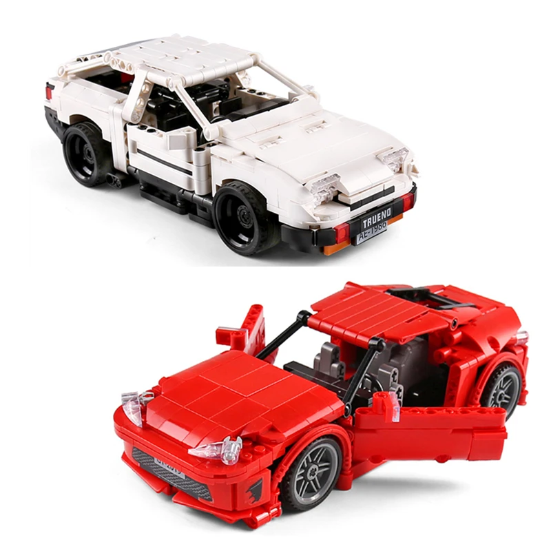 Подлинная авторизация лего Technic Creator MOC Car Initial D Toyota AE86 мультипликационный