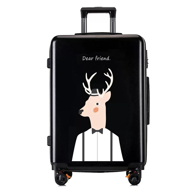 Travel suitcase Чемодан на колёсиках, студенческий чемодан на колесиках, багаж для путешествий, 20 дюймов, мультяшная каюта, сумка на колесиках, корейская модная сумка - Цвет: Travel suitcase