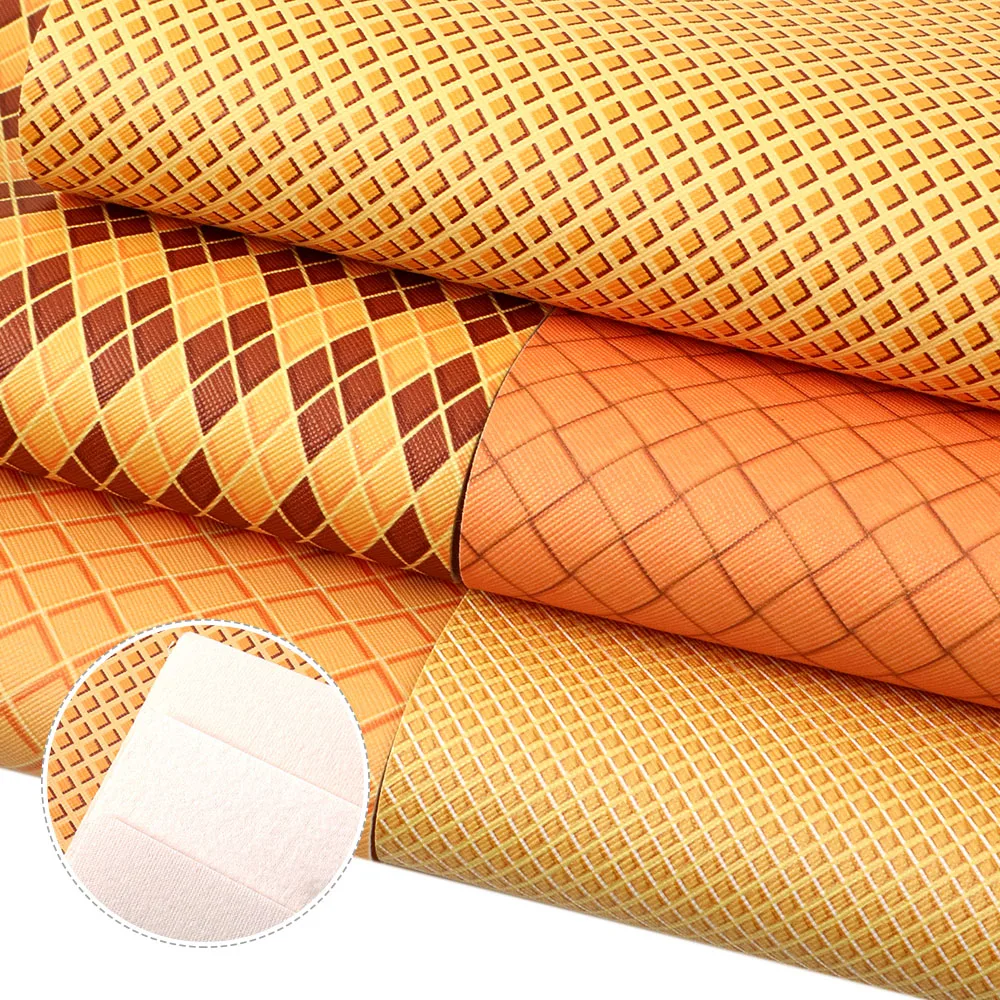 

20*34cm Donuts Ice-cream Printed Faux Leather Vinyl Fabric Synthetic Leather For DIY Handmade Bows Earrings Crafts,1Yc13266