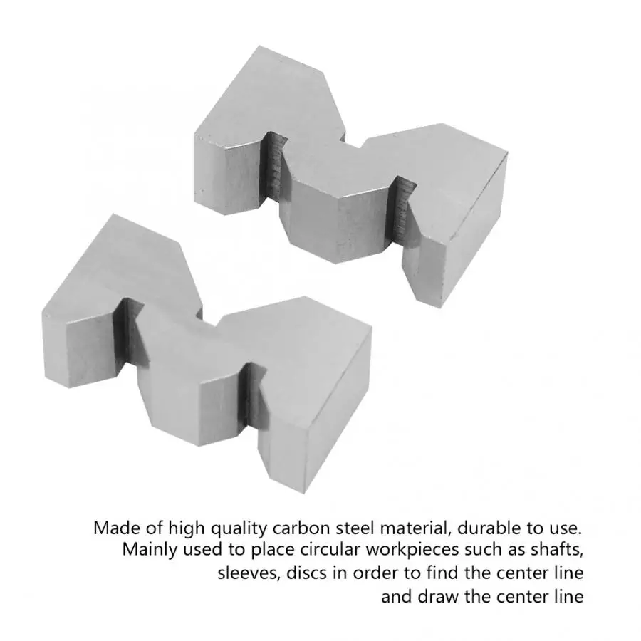 2 шт. высокоточная углеродистая сталь M Тип V-образный блок 50 мм для измерения