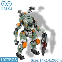 moc bt 7274 mecha robot series titanal figure building blocks morphing gatling destroyer bricks machine toys for children gifts