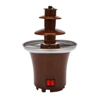 us plugthree layer creative design of chocolate fountain chocolate melting and heating hot pot machine