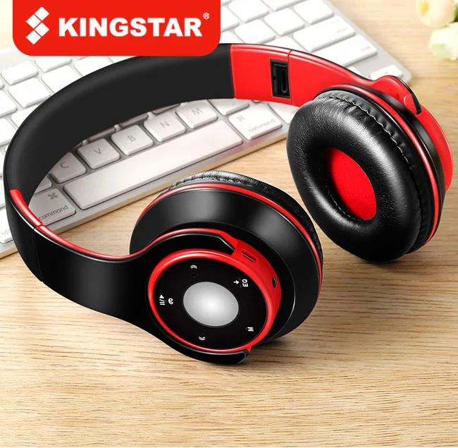 

KINGSTAR Wireless Headset Bluetooth Earphones Headphone for Samsung Sport and SD Card with Mic HIFI Stereo IOS Android in Phone