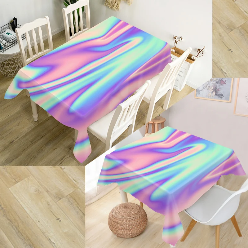 Новинка Красивая 3D скатерть голографические фоны оксфордская ткань