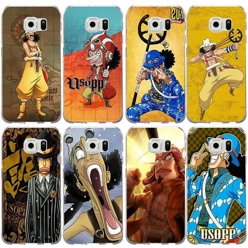 Один кусок Usopp для Samsung Galaxy S2 S3 S4 S5 Mini S6 S7 S8 S9 S10 Edge Plus Lite Note 8 9 оболочка Мягкий ТПУ