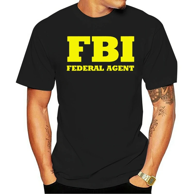 С надписью ФБР (Fbi) для мужчин/Womes Harajuku футболка с изображением якоря