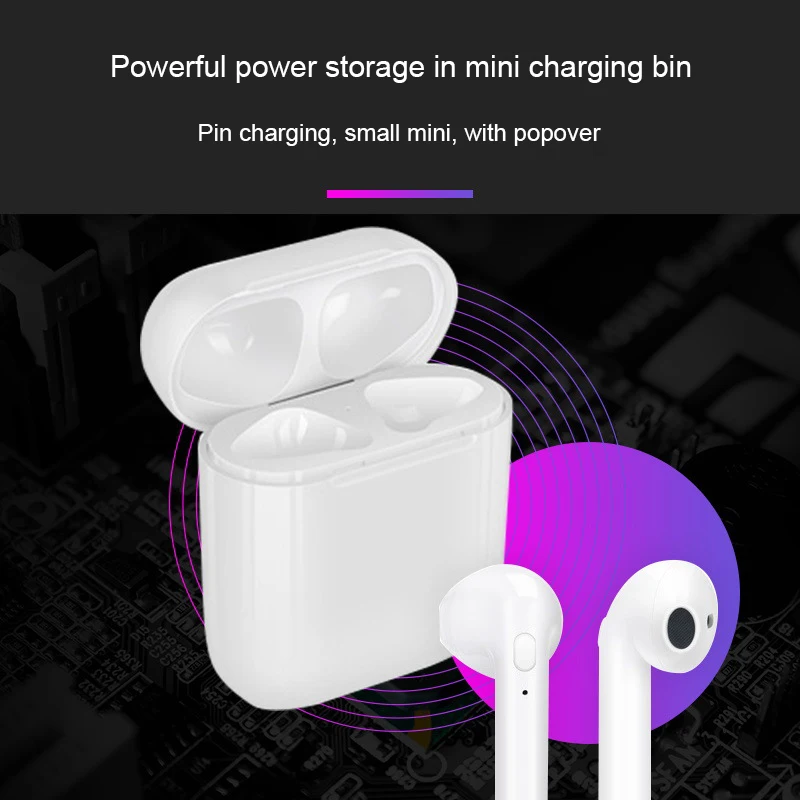 Новый I8P TWS Беспроводная bluetooth-гарнитура 5 0 HIFI акустическая 3D стерео модная
