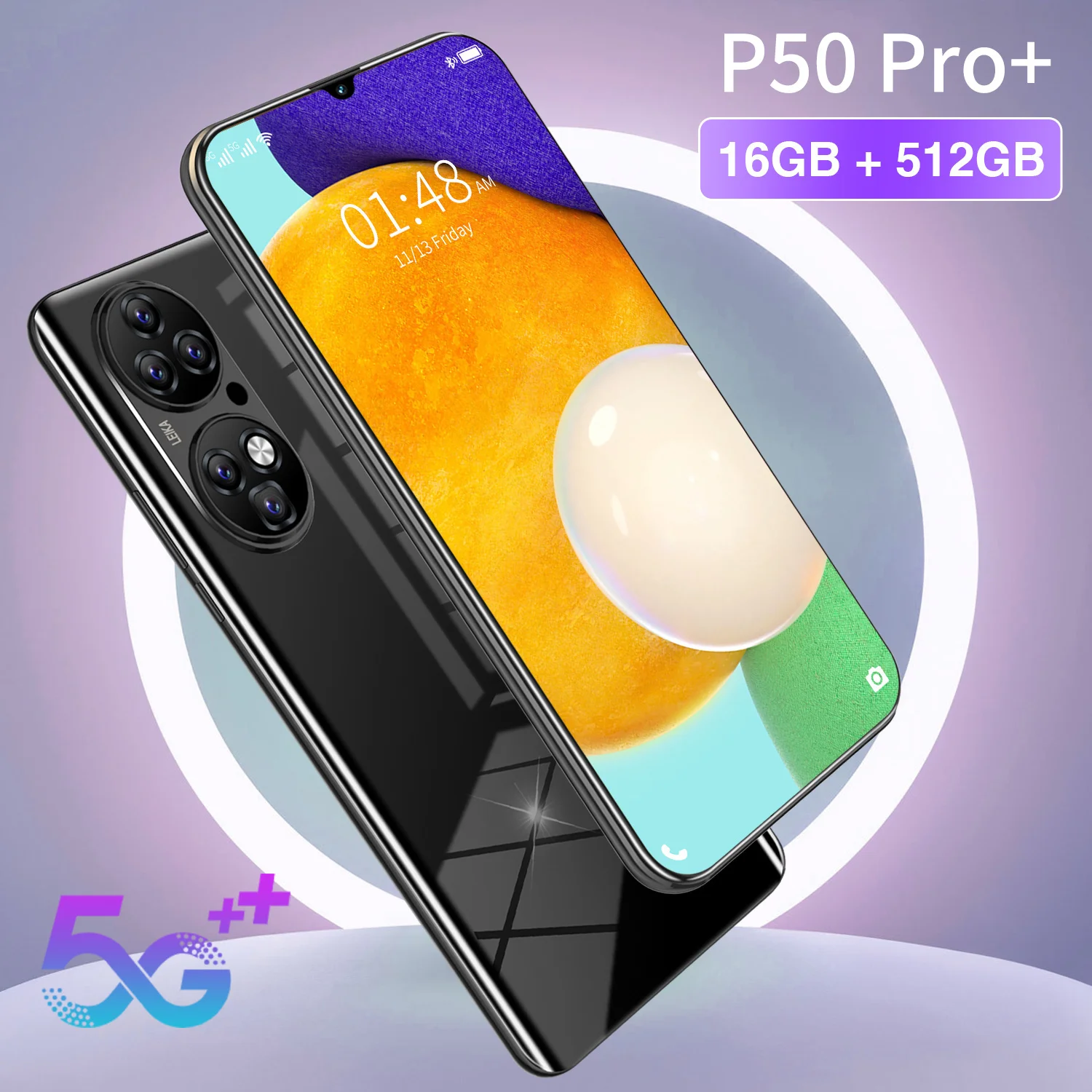 Tel&eacute;fono Inteligente P50 Pro, m&oacute;vil de 6,7 pulgadas, 16 + 512GB, Octa Core, 32 + 64MP, c&aacute;mara HD, 6800mAh, MTK6889, Global-1