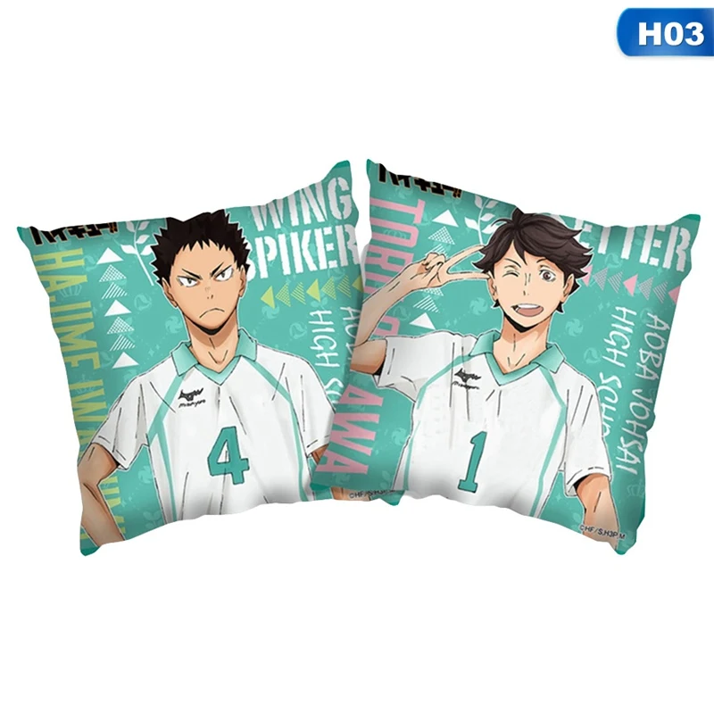 

Japan Anime Haikyuu!!! Pillowcase Volleyball Boy Polyester Pillow Case Decorative Pillow Home Decor Sofa Throw Pillow