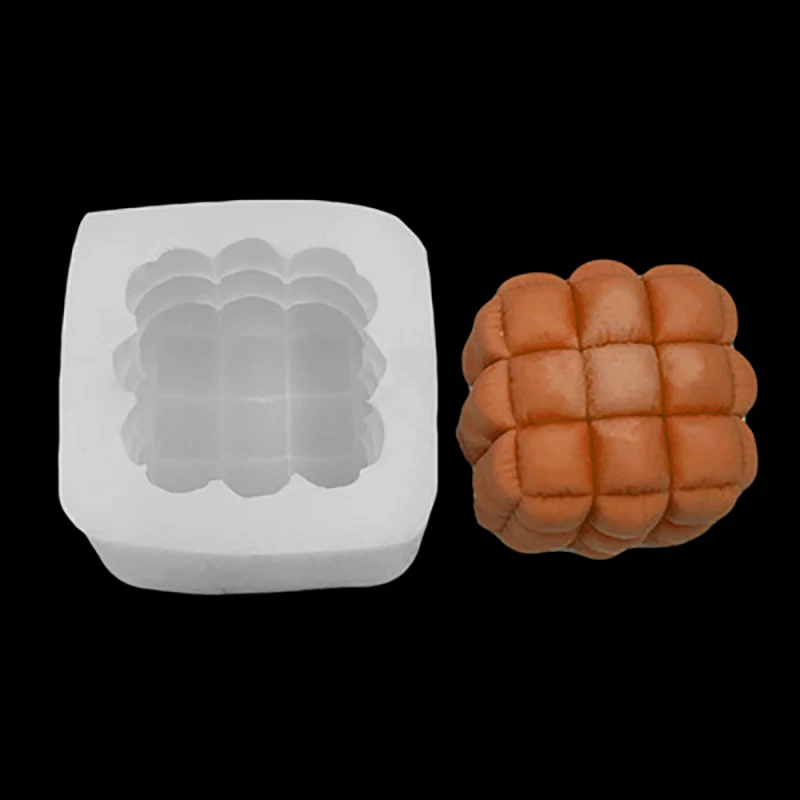 

Korean Candle Molds for Candle Making Simple Geometric Square Resin Molds Soft Bag Sofa Shape Scented Candle Silicone Mold